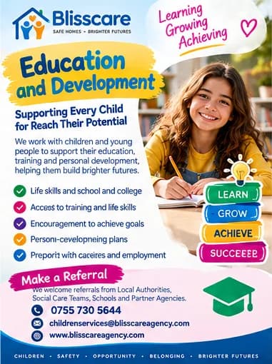 Education & Development flyer