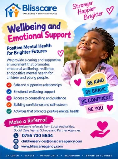 Wellbeing & Emotional Support flyer